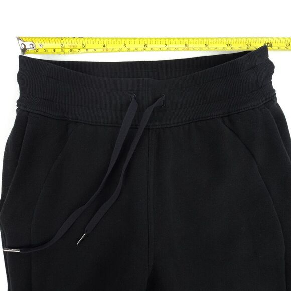 LULULEMON Scuba Jogger Black Fleece Knit Athleisure Lounge Quiet Luxury Minimal - Picture 3 of 7